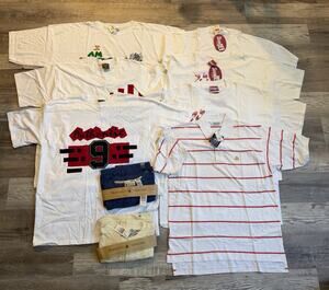 Lot of 9 Vintage New Old Stock (NOS) Shirts & T-Shirts
